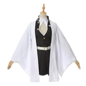 Anime Demon Slayer Kimetsu no Yaiba Kanroji Mitsuri Female Uniform Cosplay Costume