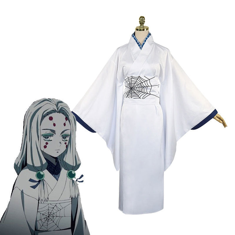 Anime Demon Slayer Kimetsu no Yaiba Rui Spider Sister Cosplay Costumes 