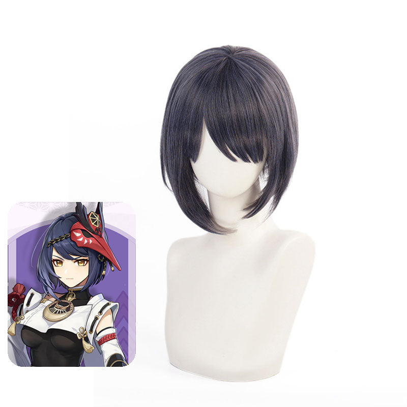 Genshin Impact Kujo Sara Halloween Cosplay Wigs