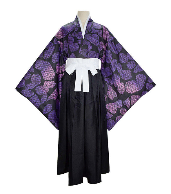 Anime Demon Slayer Kimetsu no Yaiba Kokushibo Tsugikuni Michikatsu Kimono Halloween Cosplay Costumes