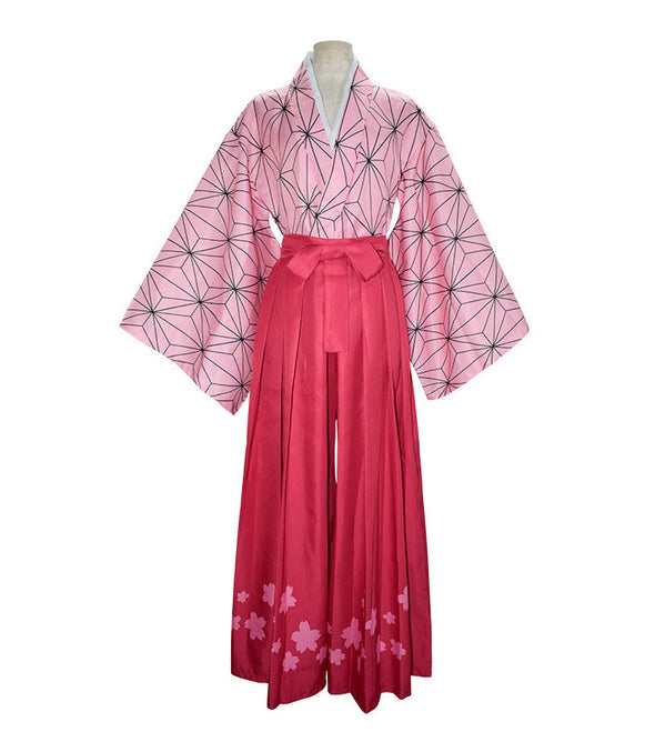 Demon Slayer Kimetsu no Yaiba Nezuko Kamado Kimono Cosplay Costumes