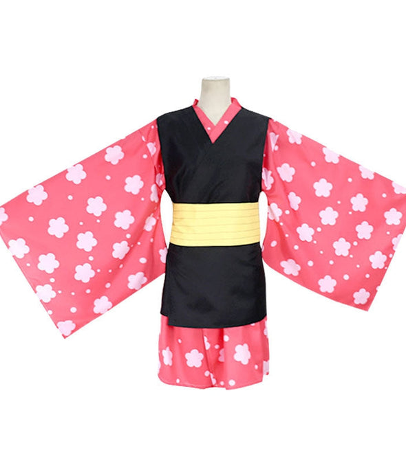 Anime Demon Slayer Kimetsu no Yaiba Makomo Full Set Kimono Cosplay Costumes