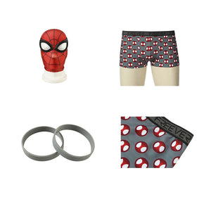 Spider-Man PS4 Undies Peter Parker Spiderman Cosplay Costume with Shorts and Wristband