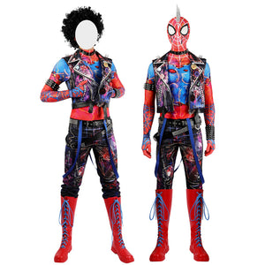 Spider-Man: Across The Spider-Verse Spider-Punk Hobart Hobie Brown Jumpsuit Cosplay Costumes