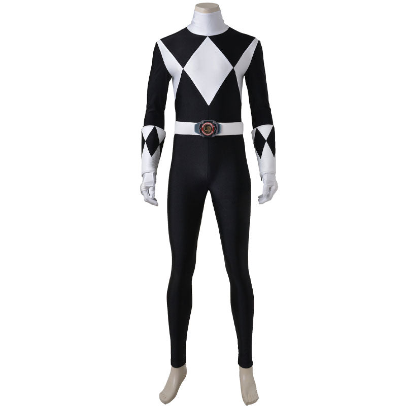 Mighty Morphin Power Rangers Zack Taylor Black Ranger Cosplay Costume