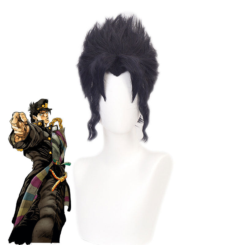 Anime JoJo's Bizarre Adventure Kujo Jotaro Cosplay Wigs