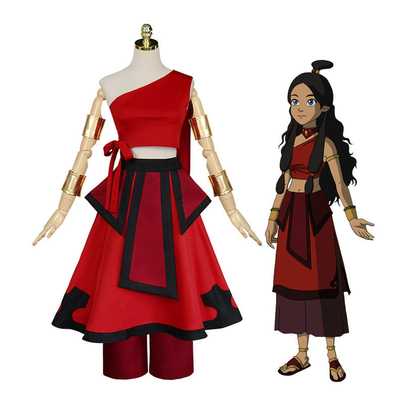 Anime Avatar: The Last Airbender Katara Red Dress Cosplay Costumes – Cosplay Plan Anime Avatar: The Last Airbender Katara Red Dress Cosplay Costumes – Cosplay Plan