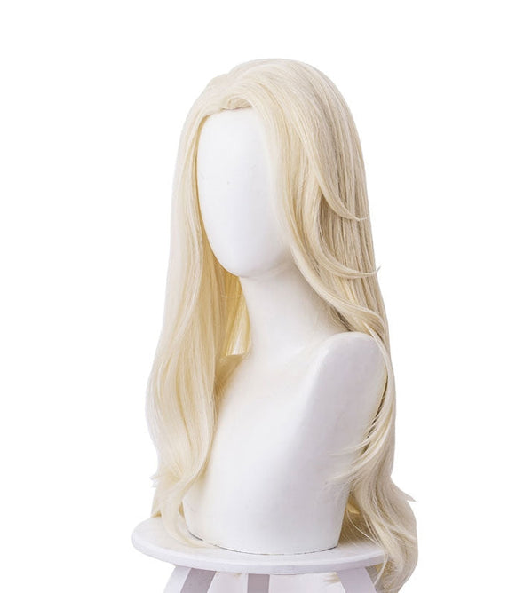 Movie Frozen 2 Elsa Snow Queen Light Golden Cosplay Wigs