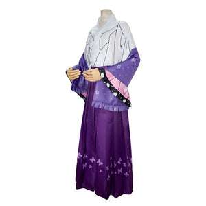 Demon Slayer Kimetsu no Yaiba Kochou Shinobu Kimono Halloween Cosplay Costumes