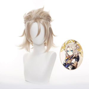 Genshin Impact Albedo Blonde Cosplay Wigs