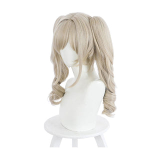 Game Genshin Impact Barbara Curly Blonde Ponytail Cosplay Wigs 