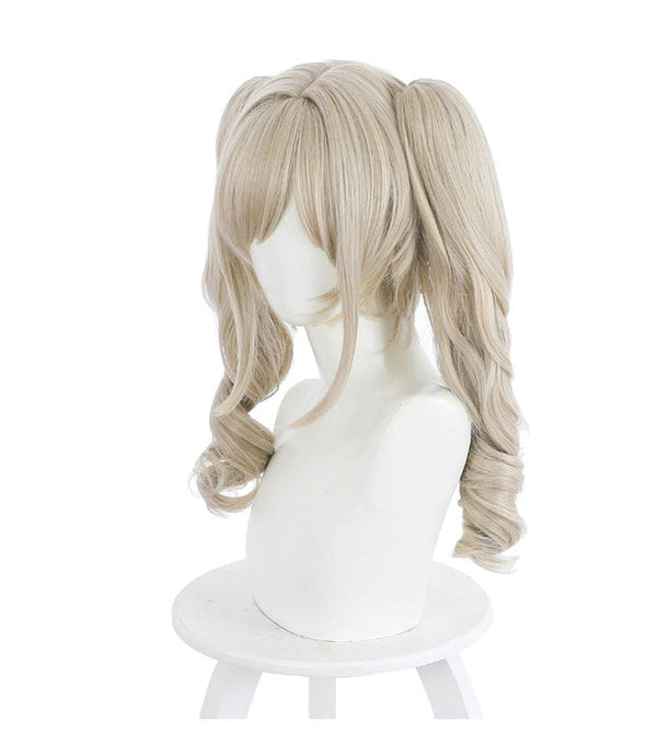 Game Genshin Impact Barbara Curly Blonde Ponytail Cosplay Wigs 