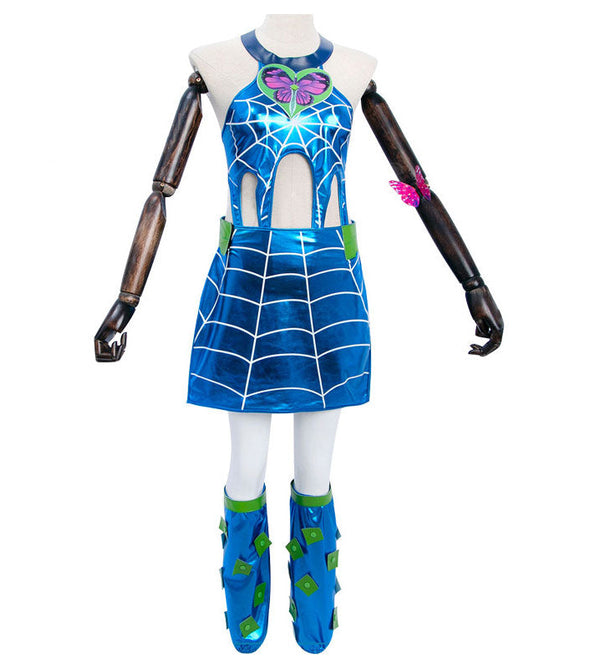 Anime JoJo's Bizarre Adventure Jolyne Cujoh Dress Cosplay Costumes