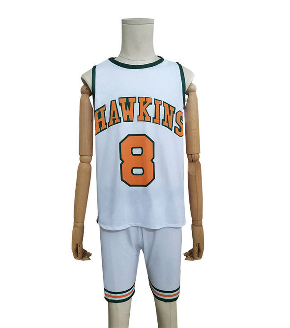 Stranger Things 4 Hawkins High School Lucas Sinclair Basketball Jersey Cosplay Costumes