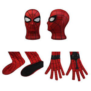 Movie Spider-Man: Homecoming Peter Parker Spiderman Jumpsuit Elastic Force Cosplay Costume with Headgear