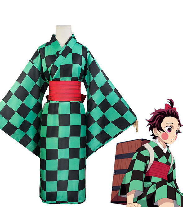 Anime Demon Slayer Kimetsu no Yaiba Tanjiro Kamado Zenitsu Agatsuma Inosuke Hashibira Kimono Cosplay Costumes