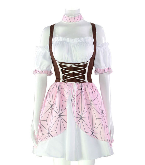 Demon Slayer Kimetsu no Yaiba Nezuko Kamado Lolita Cosplay Costumes