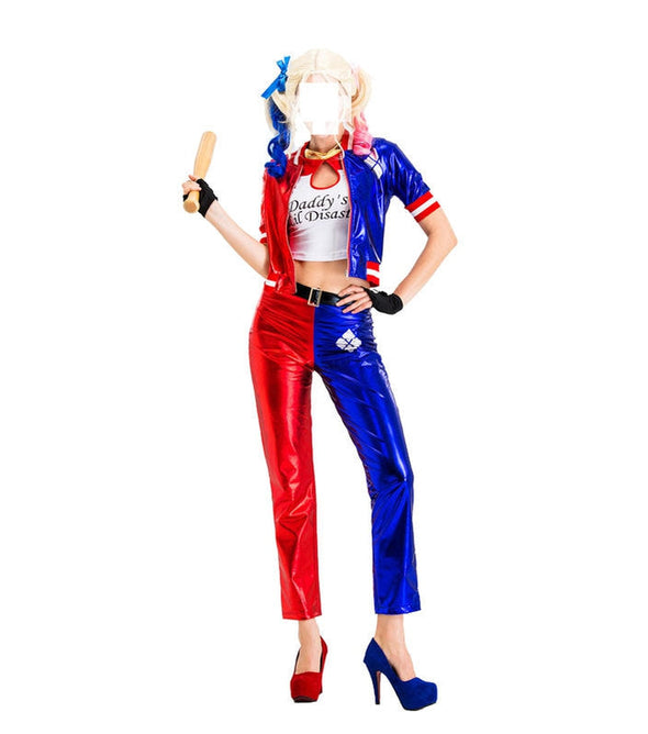 Movie Suicide Squad Harley Quinn Jacket Fullset Cosplay Costumes