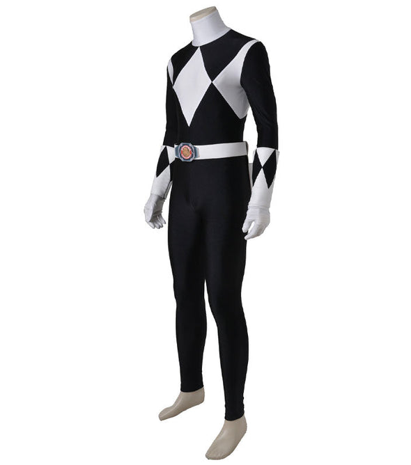 Mighty Morphin Power Rangers Zack Taylor Black Ranger Cosplay Costume