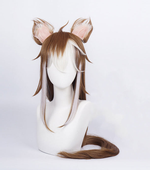 Genshin Impact Miss Hina Inugami Cosplay Wigs