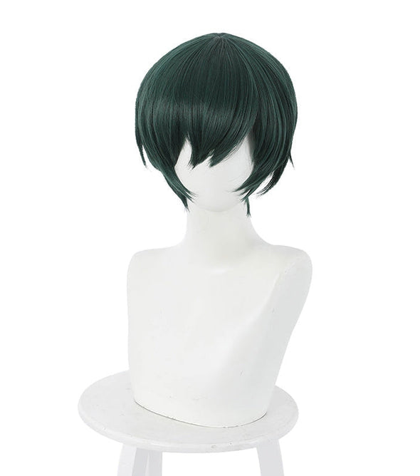 Anime Jujutsu Kaisen Mai Zenin Short Dark Green Cosplay Wigs