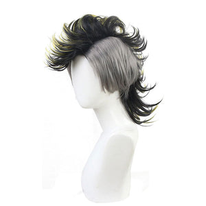 Anime Demon Slayer: Kimetsu no Yaiba Genya Shinazugawa Cosplay Wig 