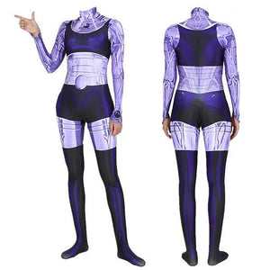 Teen Titans Starfire Jumpsuit Cosplay Costumes