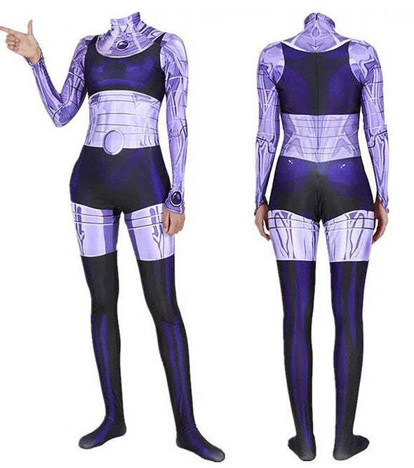 Teen Titans Starfire Jumpsuit Cosplay Costumes