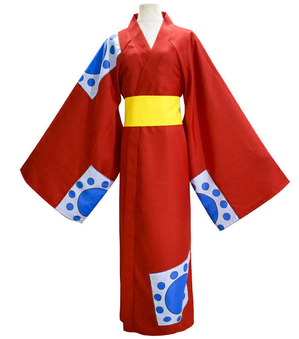 Anime One Piece Wano Country Monkey D. Luffy Kimono Cosplay Costumes