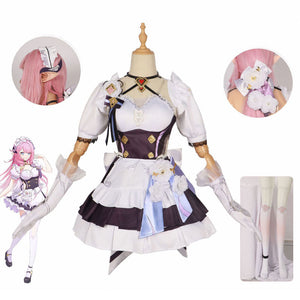 Honkai Impact 3rd Elysia Maid Cosplay Costumes