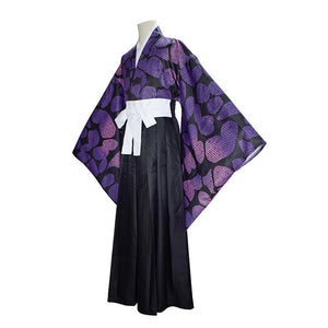 Anime Demon Slayer Kimetsu no Yaiba Kokushibo Tsugikuni Michikatsu Kimono Halloween Cosplay Costumes