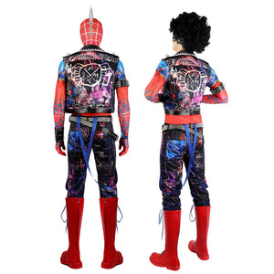 Spider-Man: Across The Spider-Verse Spider-Punk Hobart Hobie Brown Jumpsuit Cosplay Costumes