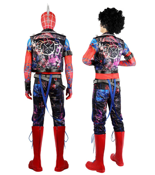 Spider-Man: Across The Spider-Verse Spider-Punk Hobart Hobie Brown Jumpsuit Cosplay Costumes