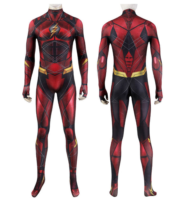 DC Justice League Barry Allen The Flash Jumpsuit Cosplay Costumes