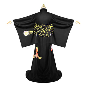 Anime Demon Slayer Kimetsu no Yaiba Kibutsuji Muzan kimono Woman Uniform Halloween Cosplay Costumes 