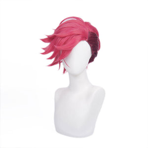 LOL Arcane Vi Rose Red Cosplay Wigs