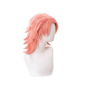 Anime Demon Slayer Kimetsu no Yaiba Sabito Orange Pink Cosplay Wigs