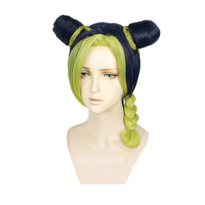 Anime JoJo's Bizarre Adventure Stone Ocean Jolyne Cujoh Mixed Light Green Cosplay Wigs