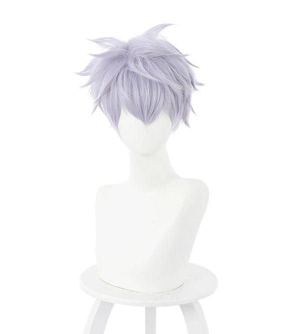 Anime Jujutsu Kaisen Ordinary Satoru Gojo Short Purple Cosplay Wigs - Cosplay Clans