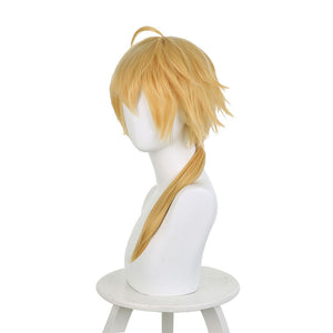  Genshin Impact Thoma Blonde Halloween Cosplay Wigs