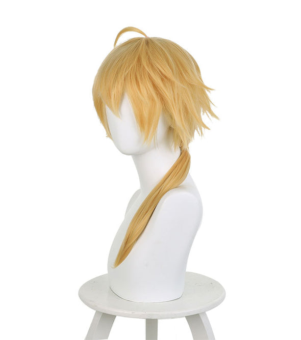  Genshin Impact Thoma Blonde Halloween Cosplay Wigs