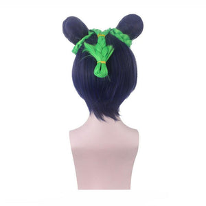 Anime JoJo's Bizarre Adventure Stone Ocean Jolyne Cujoh Mixed Dark Green Cosplay Wigs