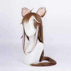 Genshin Impact Miss Hina Inugami Cosplay Wigs