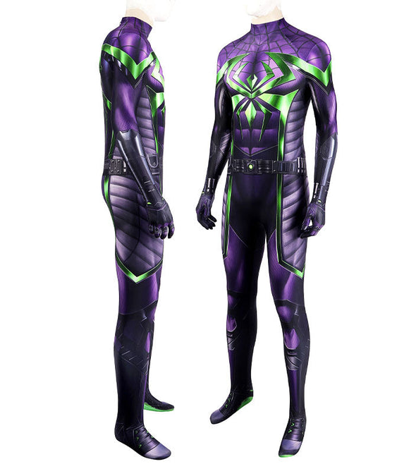 Marvel's Spider-Man Miles Morales Purple Reign Suit Cosplay Costumes