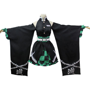 Anime Demon Slayer: Kimetsu no Yaiba Tanjiro Kamado Dress Cosplay Costumes