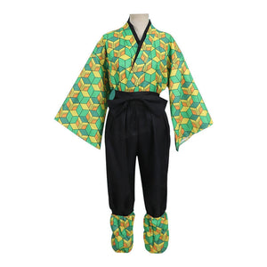 Anime Demon Slayer Kimetsu no Yaiba Sabito Male Cosplay Costumes