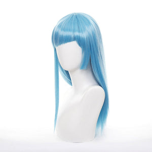 Anime Jujutsu Kaisen Kasumi Miwa Long Blue Cosplay Wigs