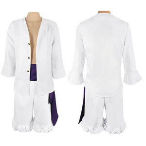 Anime One Piece Wano Country Luffy Gear 5 Nika White Cosplay Costume