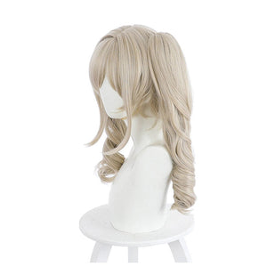 Game Genshin Impact Barbara Curly Blonde Ponytail Cosplay Wigs