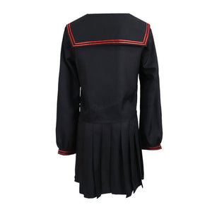 Anime Demon Slayer Kimetsu no Yaiba Nezuko Kamado Makomo School Uniform Cosplay Costumes